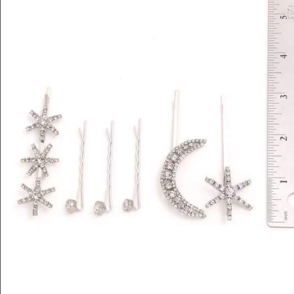 Celestial Rhinestone Hairpin Set - Picture 2 of 2
